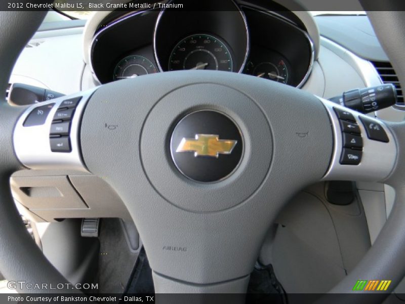 Black Granite Metallic / Titanium 2012 Chevrolet Malibu LS