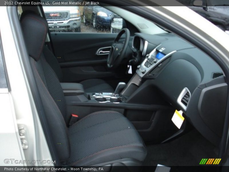 Gold Mist Metallic / Jet Black 2012 Chevrolet Equinox LS
