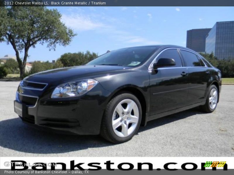 Black Granite Metallic / Titanium 2012 Chevrolet Malibu LS