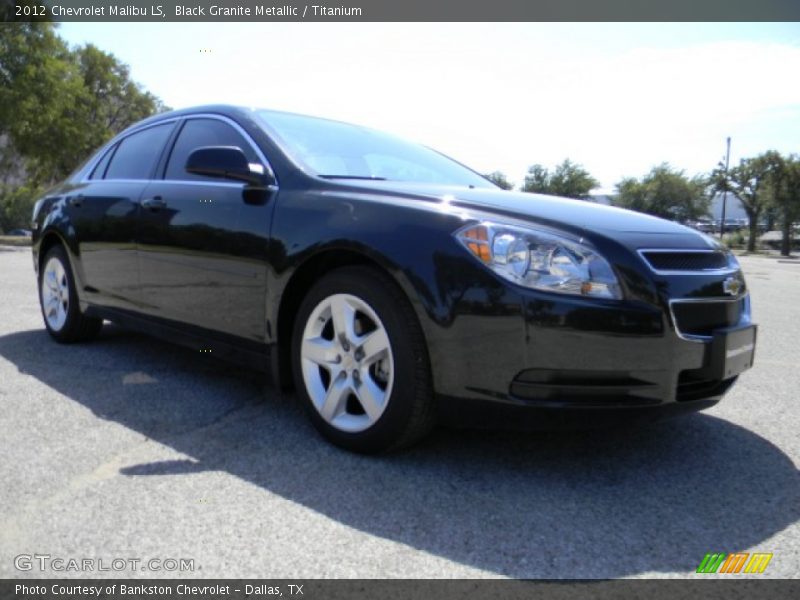 Black Granite Metallic / Titanium 2012 Chevrolet Malibu LS