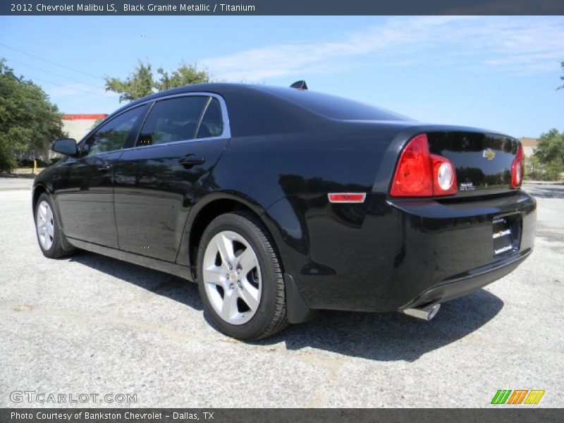 Black Granite Metallic / Titanium 2012 Chevrolet Malibu LS
