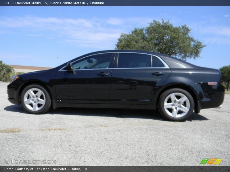 Black Granite Metallic / Titanium 2012 Chevrolet Malibu LS