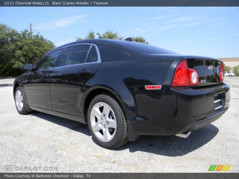 Black Granite Metallic / Titanium 2012 Chevrolet Malibu LS