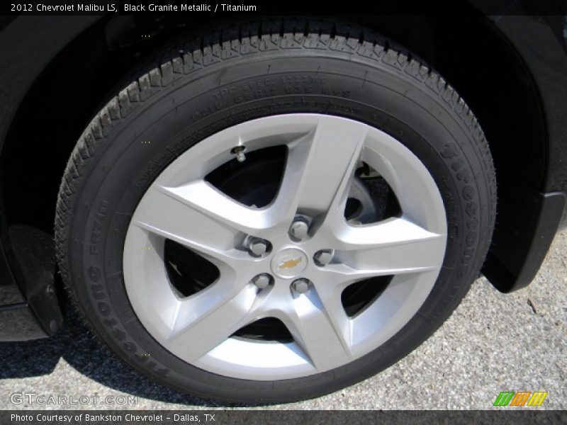 Black Granite Metallic / Titanium 2012 Chevrolet Malibu LS