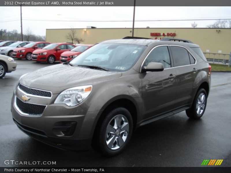 Mocha Steel Metallic / Jet Black 2012 Chevrolet Equinox LT AWD