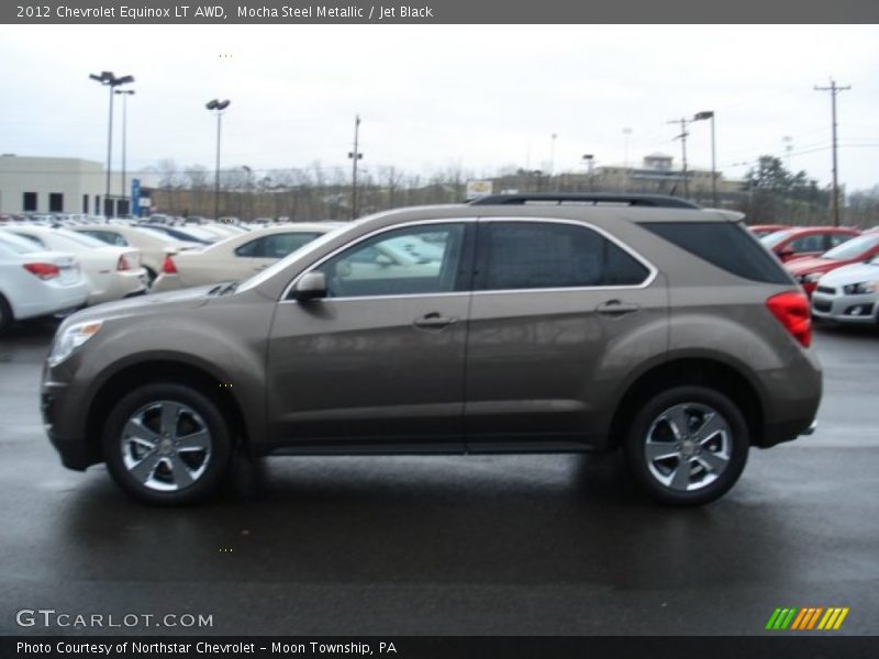 Mocha Steel Metallic / Jet Black 2012 Chevrolet Equinox LT AWD