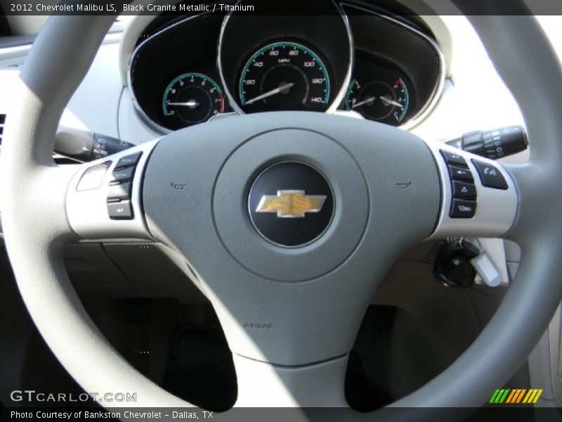 Black Granite Metallic / Titanium 2012 Chevrolet Malibu LS