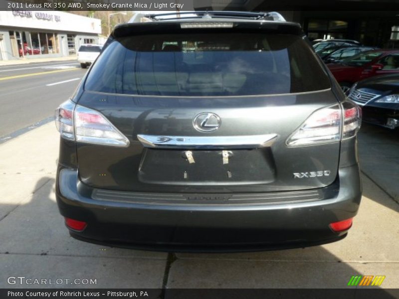 Smokey Granite Mica / Light Gray 2011 Lexus RX 350 AWD