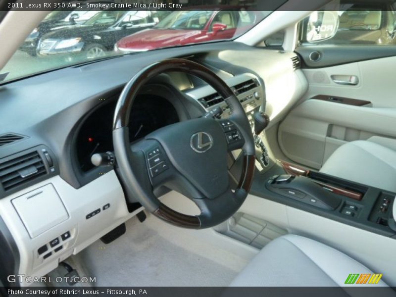 Smokey Granite Mica / Light Gray 2011 Lexus RX 350 AWD