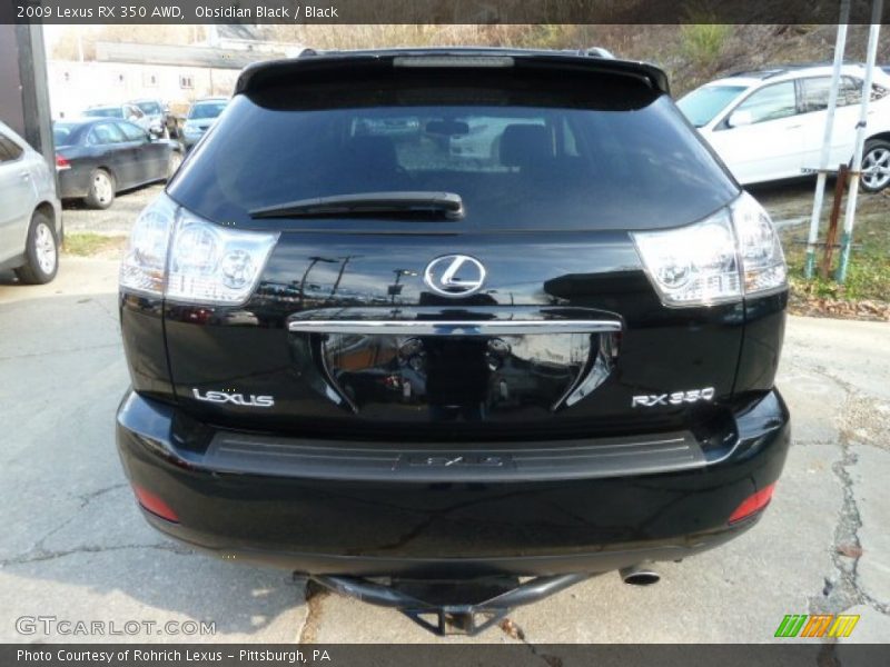 Obsidian Black / Black 2009 Lexus RX 350 AWD