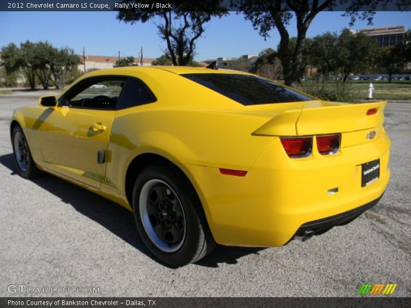 Rally Yellow / Black 2012 Chevrolet Camaro LS Coupe