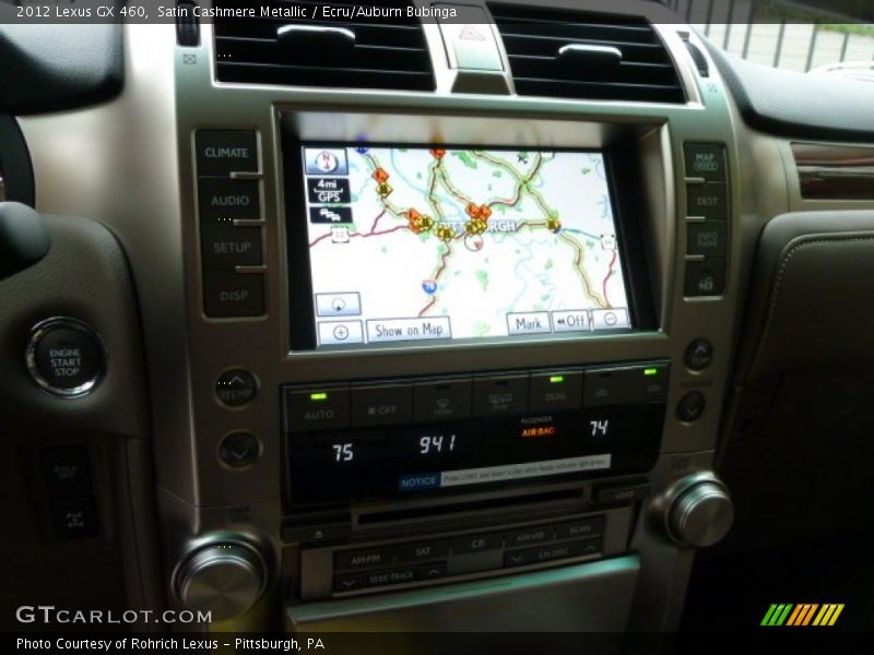 Satin Cashmere Metallic / Ecru/Auburn Bubinga 2012 Lexus GX 460