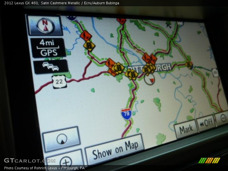 Satin Cashmere Metallic / Ecru/Auburn Bubinga 2012 Lexus GX 460