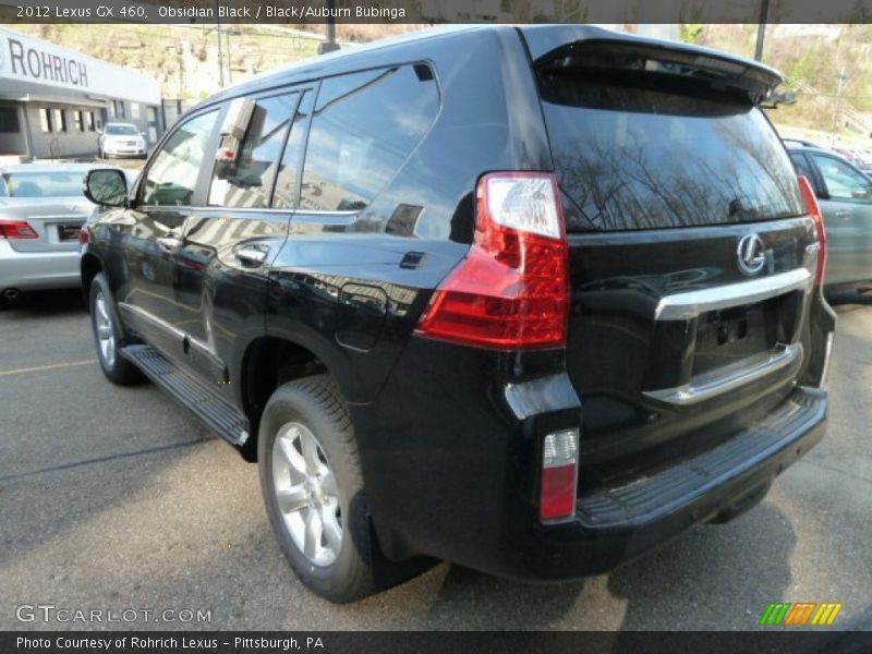 Obsidian Black / Black/Auburn Bubinga 2012 Lexus GX 460