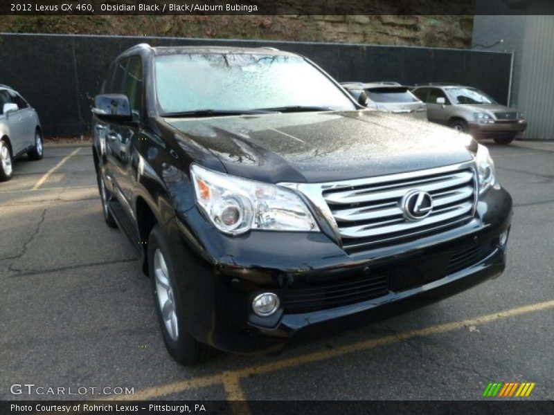 Obsidian Black / Black/Auburn Bubinga 2012 Lexus GX 460