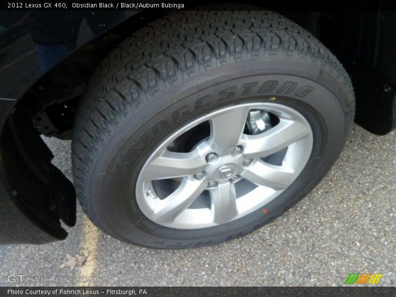 Obsidian Black / Black/Auburn Bubinga 2012 Lexus GX 460
