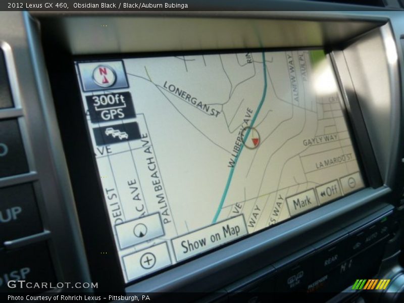 Obsidian Black / Black/Auburn Bubinga 2012 Lexus GX 460
