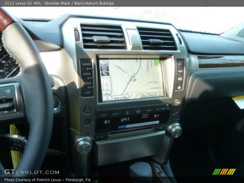 Obsidian Black / Black/Auburn Bubinga 2012 Lexus GX 460