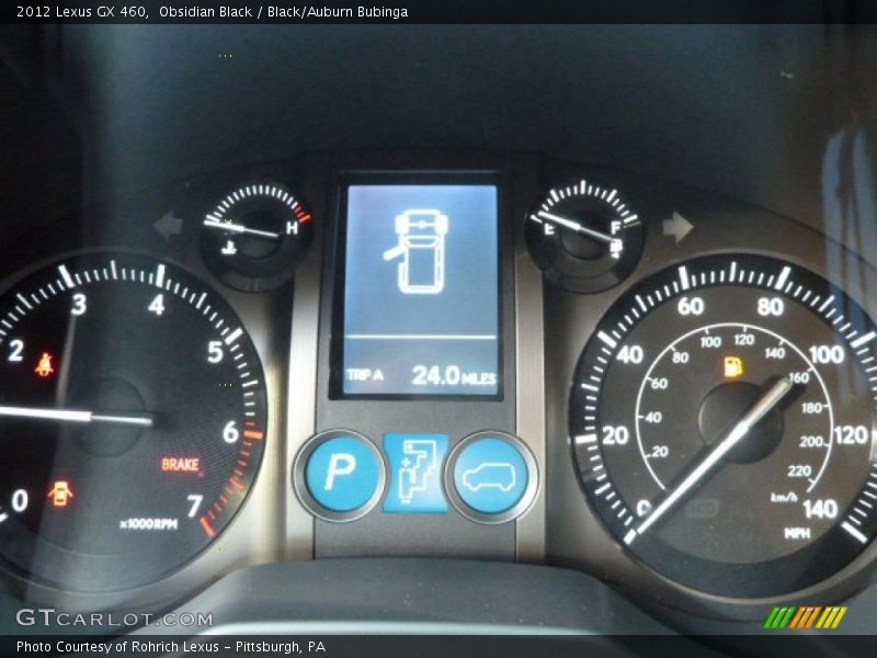Obsidian Black / Black/Auburn Bubinga 2012 Lexus GX 460