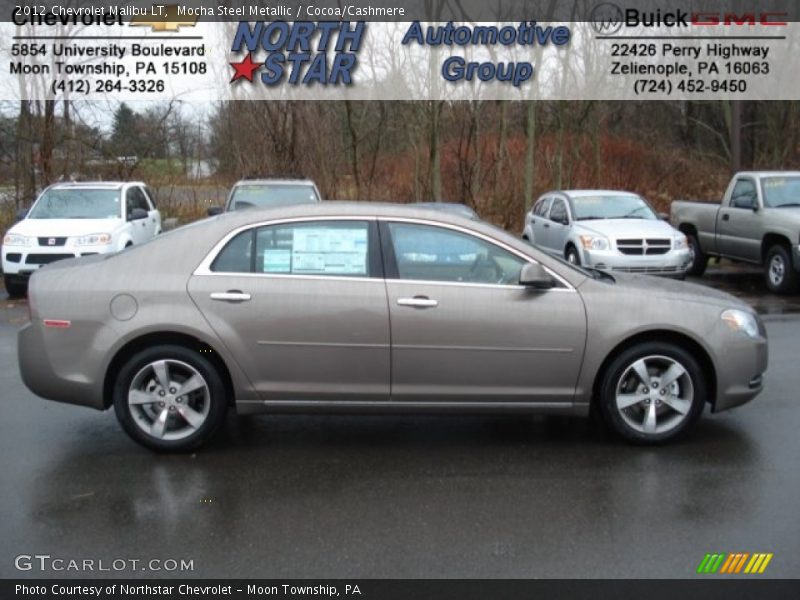 Mocha Steel Metallic / Cocoa/Cashmere 2012 Chevrolet Malibu LT