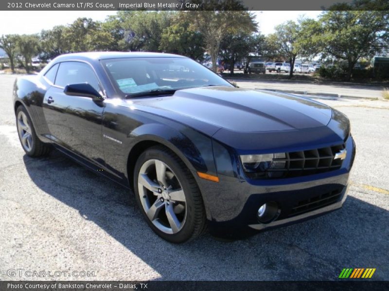 Imperial Blue Metallic / Gray 2012 Chevrolet Camaro LT/RS Coupe
