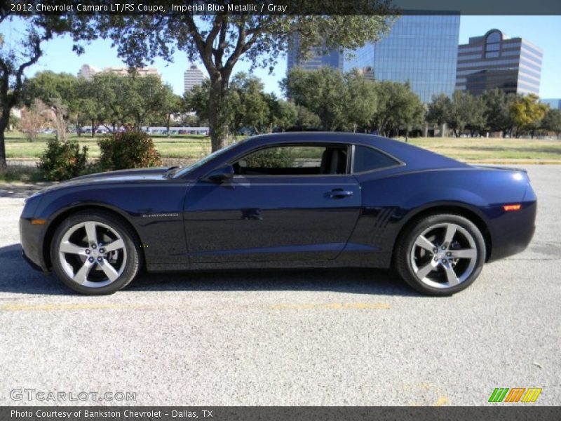 Imperial Blue Metallic / Gray 2012 Chevrolet Camaro LT/RS Coupe