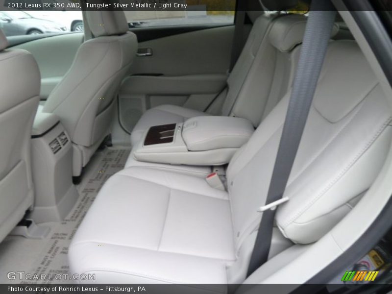 Tungsten Silver Metallic / Light Gray 2012 Lexus RX 350 AWD