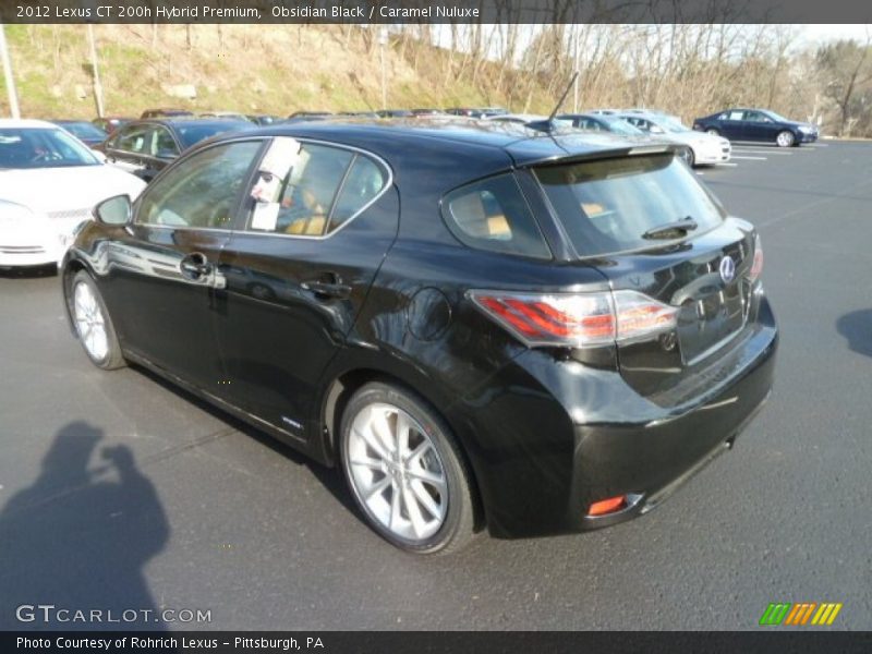 Obsidian Black / Caramel Nuluxe 2012 Lexus CT 200h Hybrid Premium
