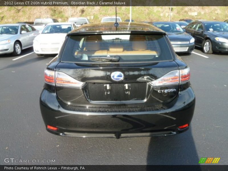 Obsidian Black / Caramel Nuluxe 2012 Lexus CT 200h Hybrid Premium