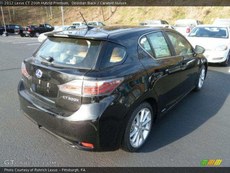 Obsidian Black / Caramel Nuluxe 2012 Lexus CT 200h Hybrid Premium