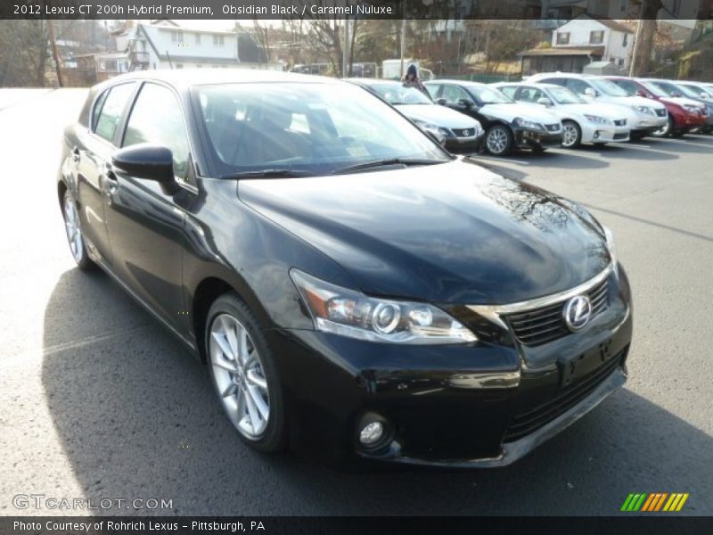 Obsidian Black / Caramel Nuluxe 2012 Lexus CT 200h Hybrid Premium
