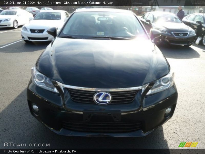 Obsidian Black / Caramel Nuluxe 2012 Lexus CT 200h Hybrid Premium