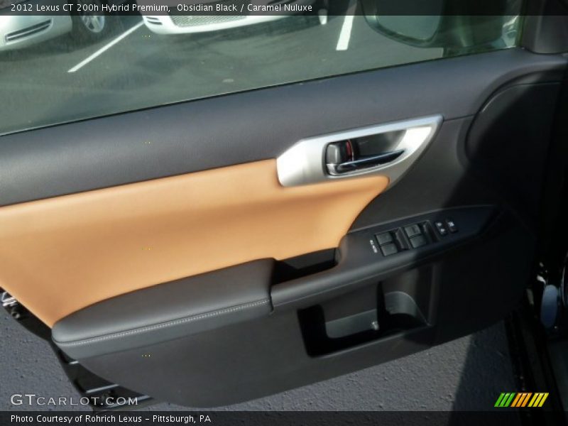 Obsidian Black / Caramel Nuluxe 2012 Lexus CT 200h Hybrid Premium