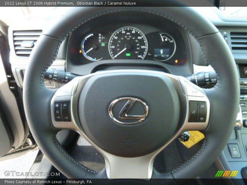Obsidian Black / Caramel Nuluxe 2012 Lexus CT 200h Hybrid Premium