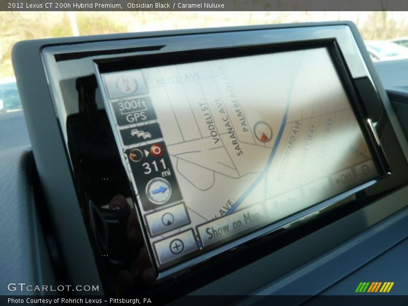Obsidian Black / Caramel Nuluxe 2012 Lexus CT 200h Hybrid Premium