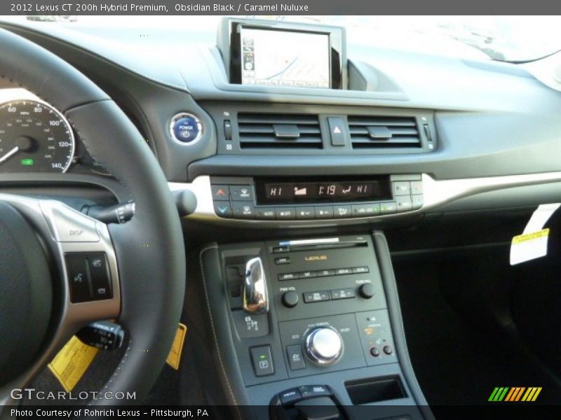 Obsidian Black / Caramel Nuluxe 2012 Lexus CT 200h Hybrid Premium