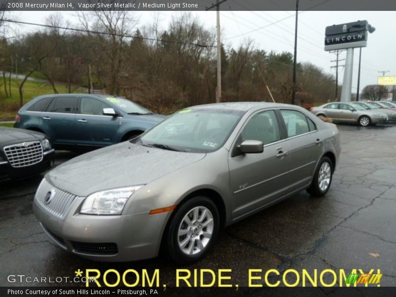 Vapor Silver Metallic / Medium Light Stone 2008 Mercury Milan I4