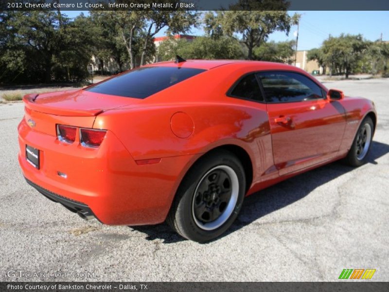 Inferno Orange Metallic / Black 2012 Chevrolet Camaro LS Coupe
