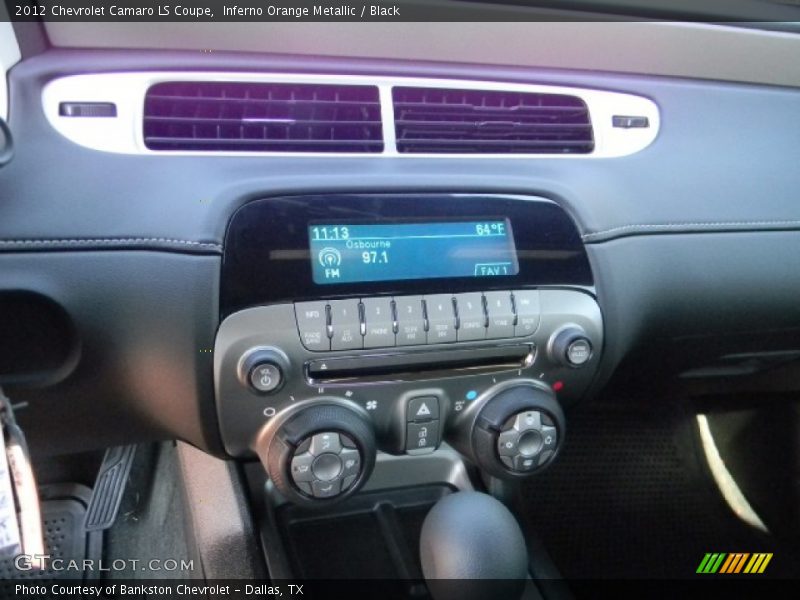 Inferno Orange Metallic / Black 2012 Chevrolet Camaro LS Coupe