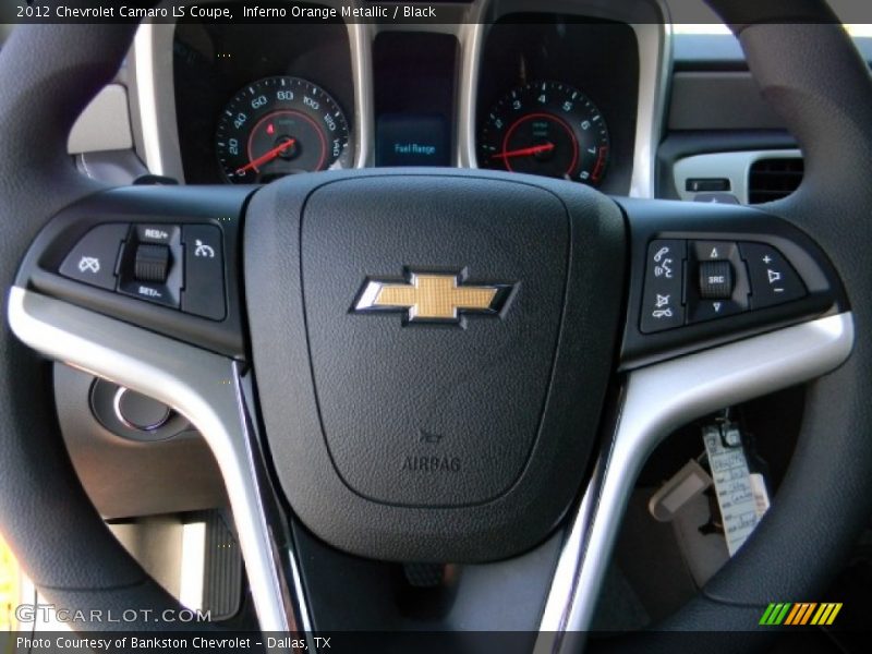 Inferno Orange Metallic / Black 2012 Chevrolet Camaro LS Coupe