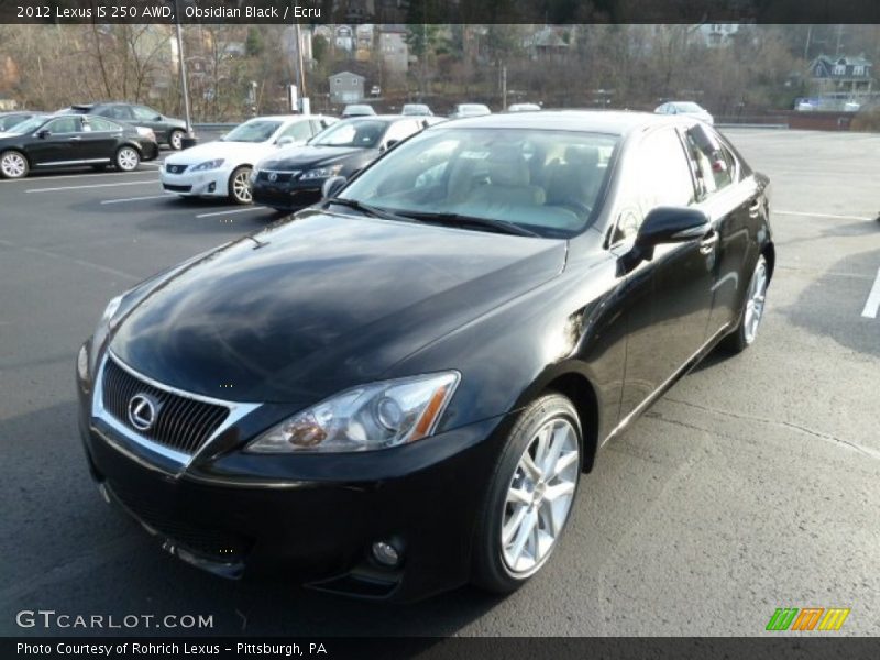 Obsidian Black / Ecru 2012 Lexus IS 250 AWD