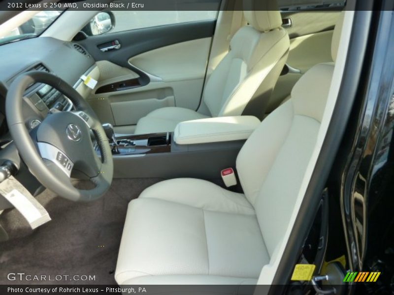 Obsidian Black / Ecru 2012 Lexus IS 250 AWD