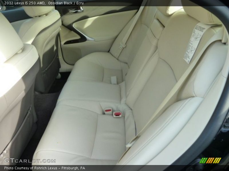 Obsidian Black / Ecru 2012 Lexus IS 250 AWD
