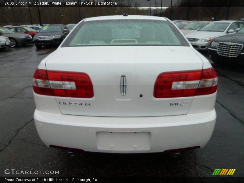 White Platinum Tri-Coat / Light Stone 2009 Lincoln MKZ Sedan