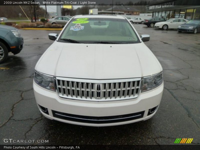 White Platinum Tri-Coat / Light Stone 2009 Lincoln MKZ Sedan