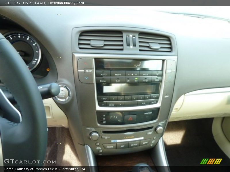 Obsidian Black / Ecru 2012 Lexus IS 250 AWD