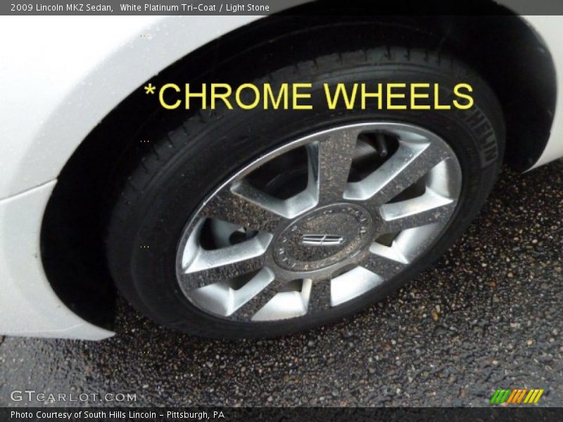 White Platinum Tri-Coat / Light Stone 2009 Lincoln MKZ Sedan