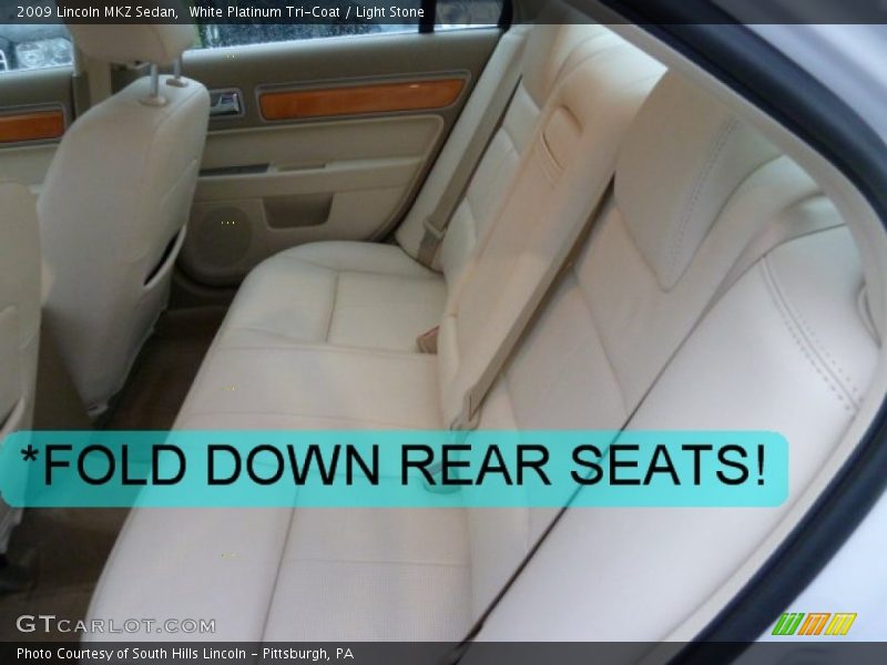 White Platinum Tri-Coat / Light Stone 2009 Lincoln MKZ Sedan