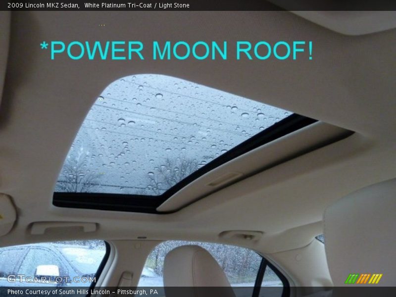 White Platinum Tri-Coat / Light Stone 2009 Lincoln MKZ Sedan