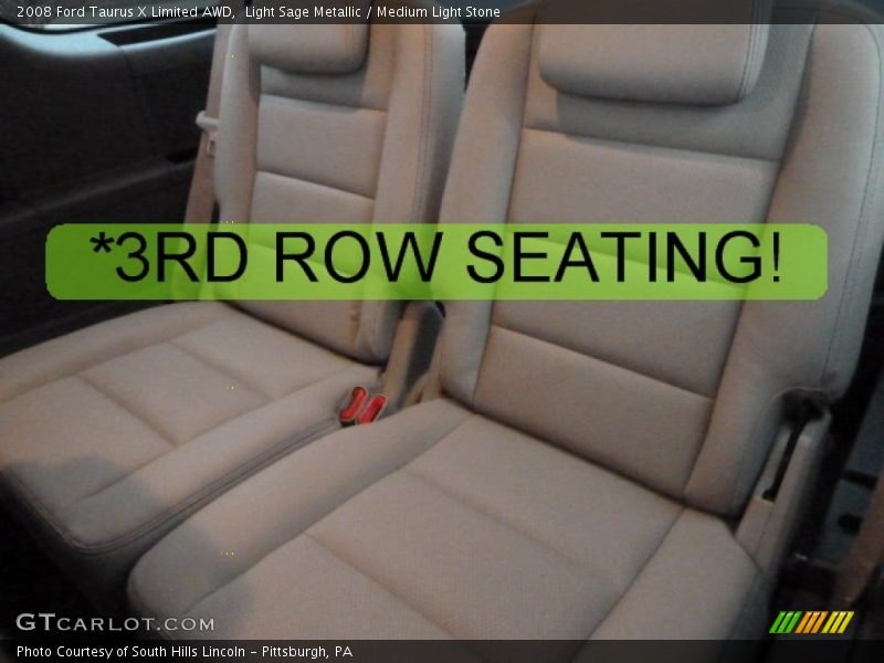Light Sage Metallic / Medium Light Stone 2008 Ford Taurus X Limited AWD